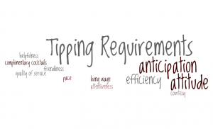 Some of the feedback I received regarding tipping requirements.
